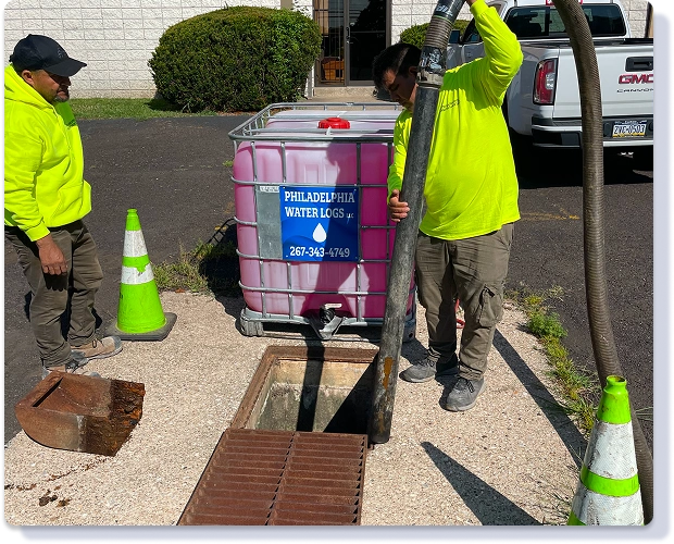 dye testing service in action