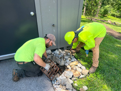 Philadelphia Water Logs Team working on stormwater project